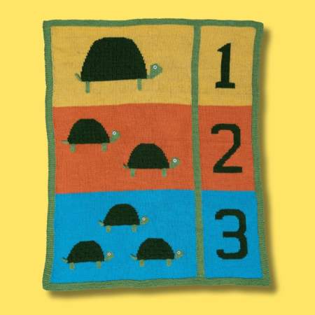 Counting Turtles Baby Blanket Knitting Pattern Knitting Pattern
