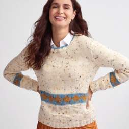 Tweed Fair Isle Jumper Knitting Pattern