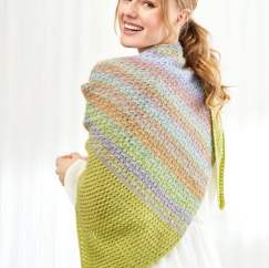 Two-colour Shawl Knitting Pattern
