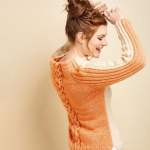 Two Colour Cable Jumper Knitting Pattern