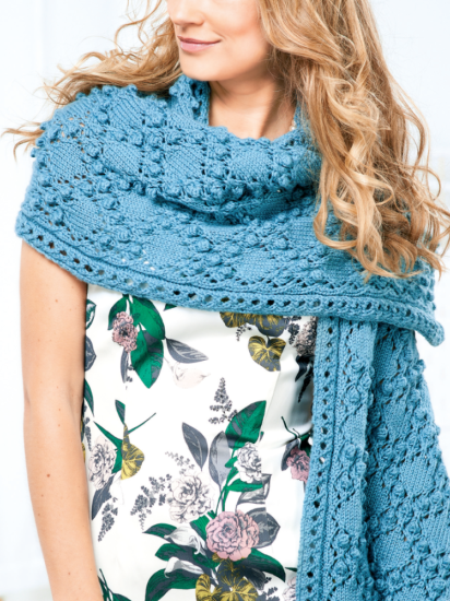 Two Way Bobble Wrap Knitting Pattern