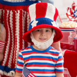 Uncle Sam Beard and Hat Crochet Pattern Crochet Pattern