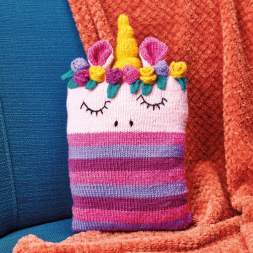 Knitted Unicorn Cushion Knitting Pattern