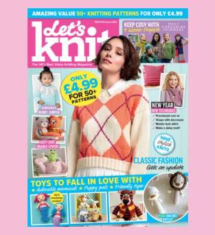 Charts from Let’s Knit issue 216 Knitting Pattern