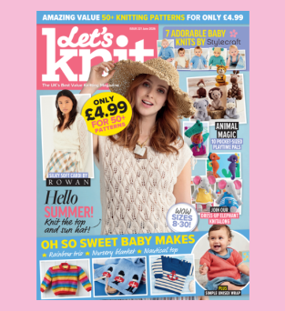 Charts from Let’s Knit issue 221 Knitting Pattern