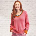 Simple V Neck Jumper Knitting Pattern