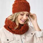 Vine Stitch Lace Hat And Cowl Knitting Pattern