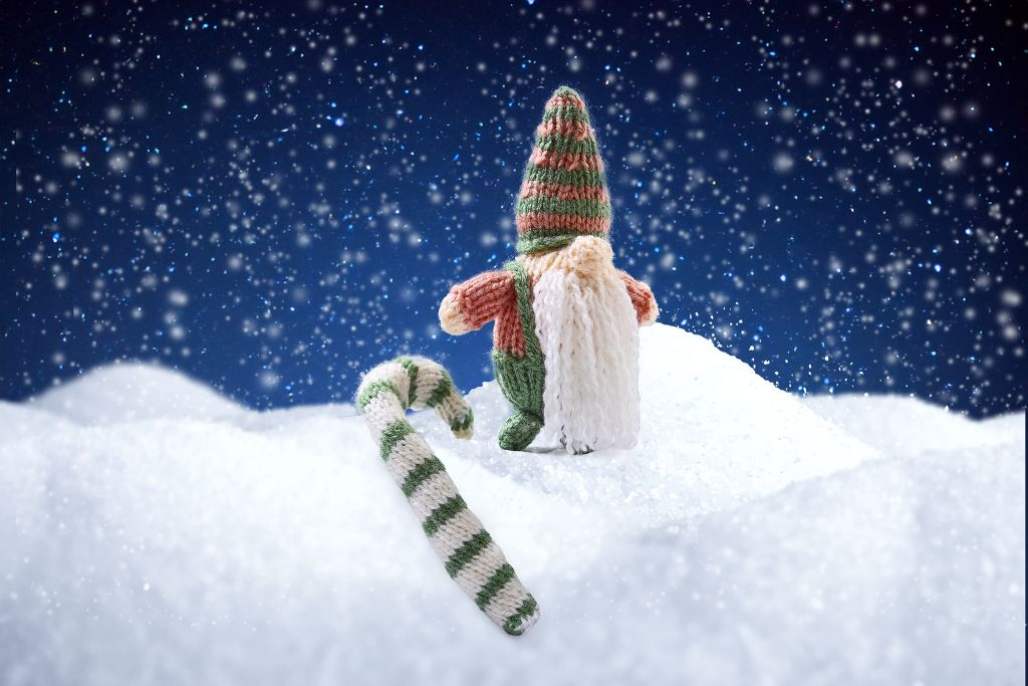 Vintage Christmas Knitalong Part 6: Knitted Gonk and Candy Cane