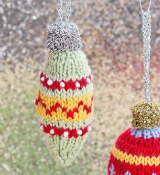 Vintage Marquise Bauble Knitting Pattern Knitting Pattern