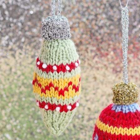 Vintage Marquise Bauble Knitting Pattern Knitting Pattern