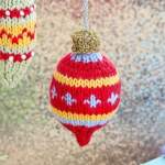 Vintage Ogee Bauble Knitting Pattern Knitting Pattern