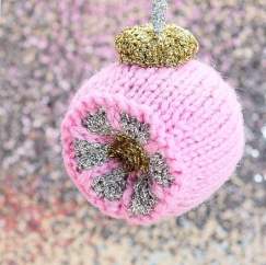 Vintage Reflector Bauble Knitting Pattern Knitting Pattern