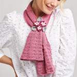 Vintage Style Floral Scarf Knitting Pattern Knitting Pattern