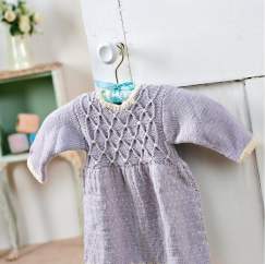 Vintage inspired baby dress Knitting Pattern