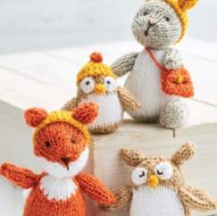 4 Woodland Toys Knitting Pattern