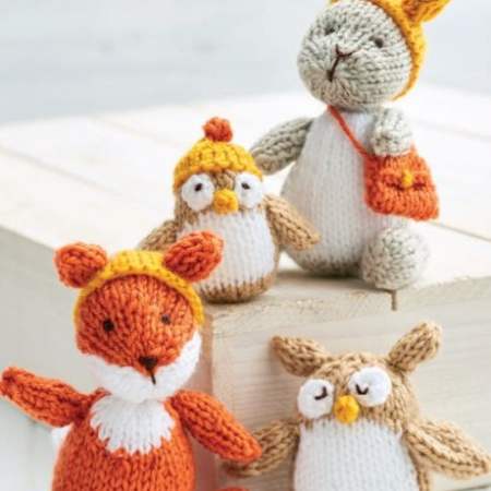 4 Woodland Toys Knitting Pattern