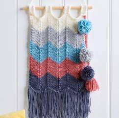 Chevron Wall Hanging Knitting Pattern