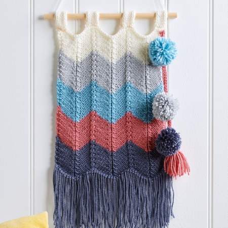 Chevron Wall Hanging Knitting Pattern