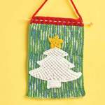 Christmas Tree Wall Hanging Knitting Pattern Knitting Pattern