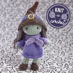 Halloween Witch Doll Knitting Pattern | Knit Vs Crochet Knitting Pattern