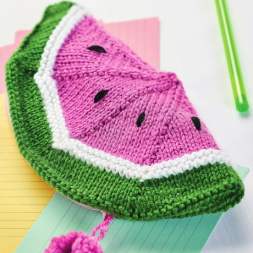 Watermelon Pencil Case and Pineapple Purse Knitting Pattern