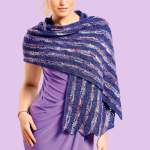 Wavy Shell Wrap Knitting Pattern Knitting Pattern