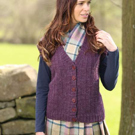 Wendy Ramsdale DK waistcoat Knitting Pattern