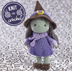 Halloween Witch Doll Crochet Pattern | Knit Vs Crochet Crochet Pattern