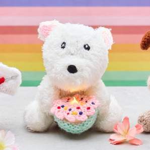 Chocolate Orange Knitted Covers: Westie Dog Happy Birthday Cake Knitting Pattern