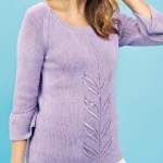 Winter Leaf Lace Top Knitting Pattern