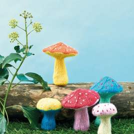 Beginner Assorted Toadstool Set Knitting Pattern Knitting Pattern