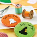 Halloween Bag and Badge Set Knitting Pattern