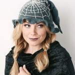 3 Halloween Knitting patterns: witch hat, zombie and pumpkin Knitting Pattern