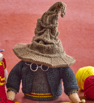 Wizard Knitting Patterns: Wizard Hat Storage Pot Knitting Pattern