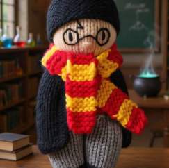 Beginner Wizard Comfort Doll | Toy Knitting Pattern Knitting Pattern