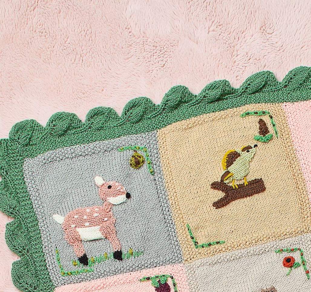 Woodland Blanket Knitalong: Part Two - Deer and Goldfinch motifs
