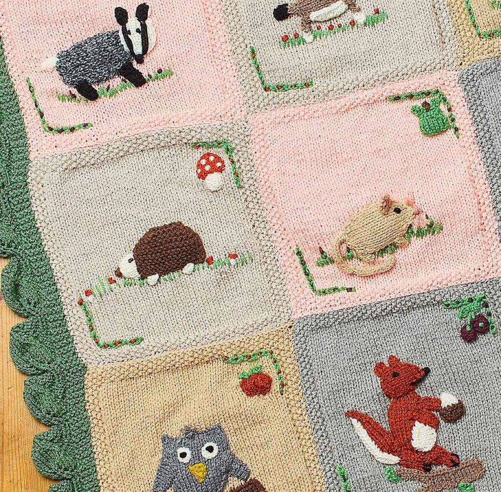 Woodland Blanket Knitalong: Part Five - Hedgehog and Mouse Motifs