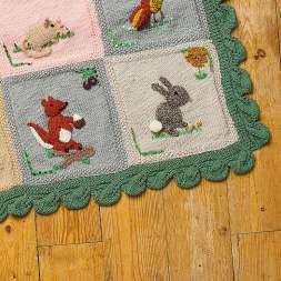 Woodland Blanket Knitalong: Part Seven - Squirrel and Rabbit motifs and Making Up Knitting Pattern