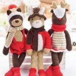 Woodland Animal Toy Trio Knitting Pattern Knitting Pattern