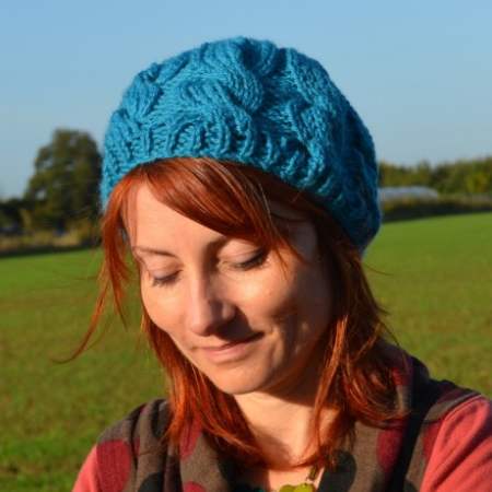 Wool Week slouchy cable beanie Knitting Pattern