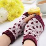 Simple Fair Isle Wristwarmers Knitting Pattern Knitting Pattern
