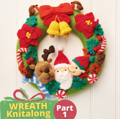 Christmas Wreath Knitalong Part 1 Knitting Pattern