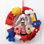 Beginner Nautical Wreath Knitting Pattern Beach Hut Summer Knitting Pattern