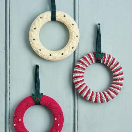 Mini Wreaths For The Big Christmas Cast On Knitting Pattern