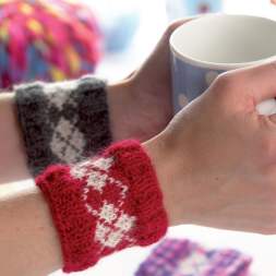 Fair Isle Wrist Bands Knitting Pattern Knitting Pattern
