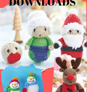 5 Festive Downloads - Snowman, Reindeer, Santa, Mrs Claus, Robin