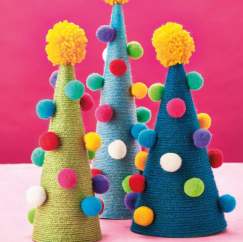 Yarn Christmas Trees Crochet Pattern