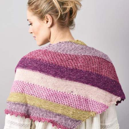 Yarn Cake Lace Wrap Knitting Pattern