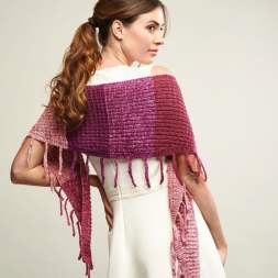 Yarn Cake Tassel Scarf Knitting Pattern
