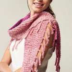 Yarn Cake Tassel Scarf Knitting Pattern